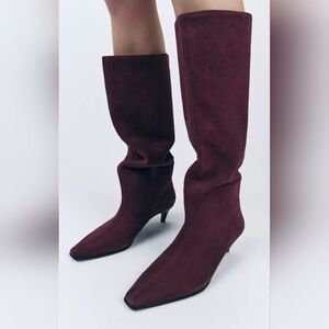NWT Zara Suede Boots